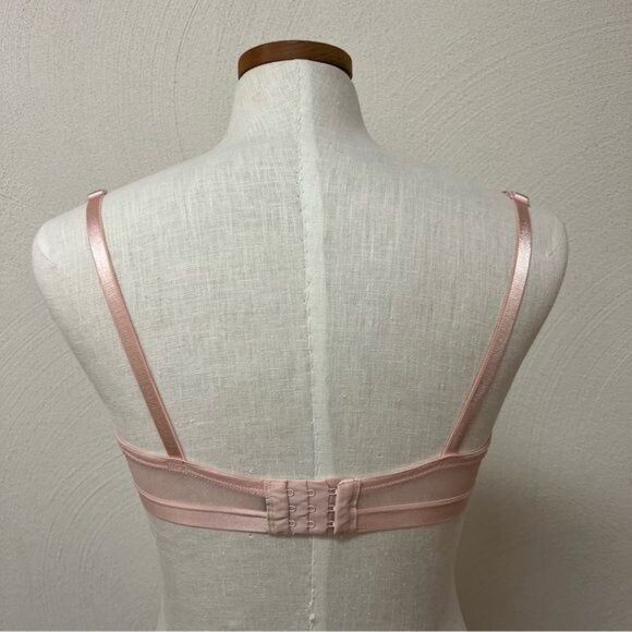 Smart & Sexy Lace Overlay Underwire Bra Light Pink Sz 38C - Picture 5 of 8